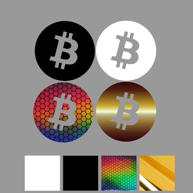 Bitcoin Logo Vinyl Decal for Car or Wall in Custom Sizes & Colors-image