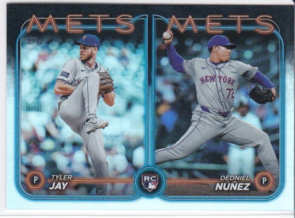 2024 Topps Update Series Rookie Combo Rainbow Foil US82 Tyler Jay Dedniel Nunez