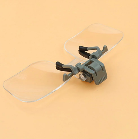 Acrylic Folding Eyeglass Clip On Magnifying Lens Flip Loupe Glass Style  Precise
