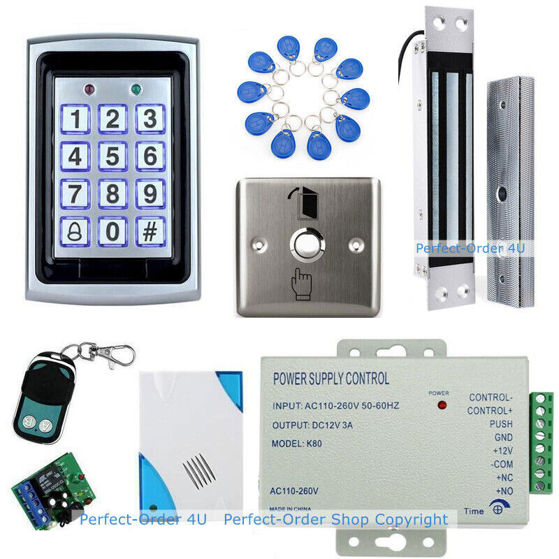RFID Card Password Door Access System with Magnetic Lock and Doorbell  