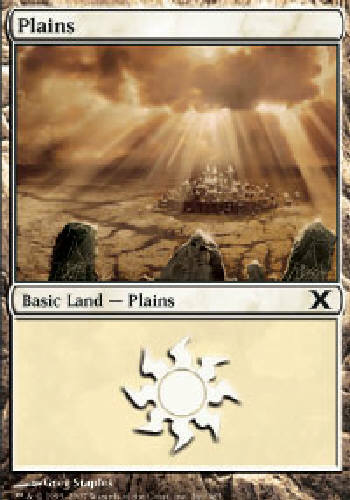 PLAINS #366 X4 4X 10th Edition MTG Magic the Gathering Land Cards DJMagic