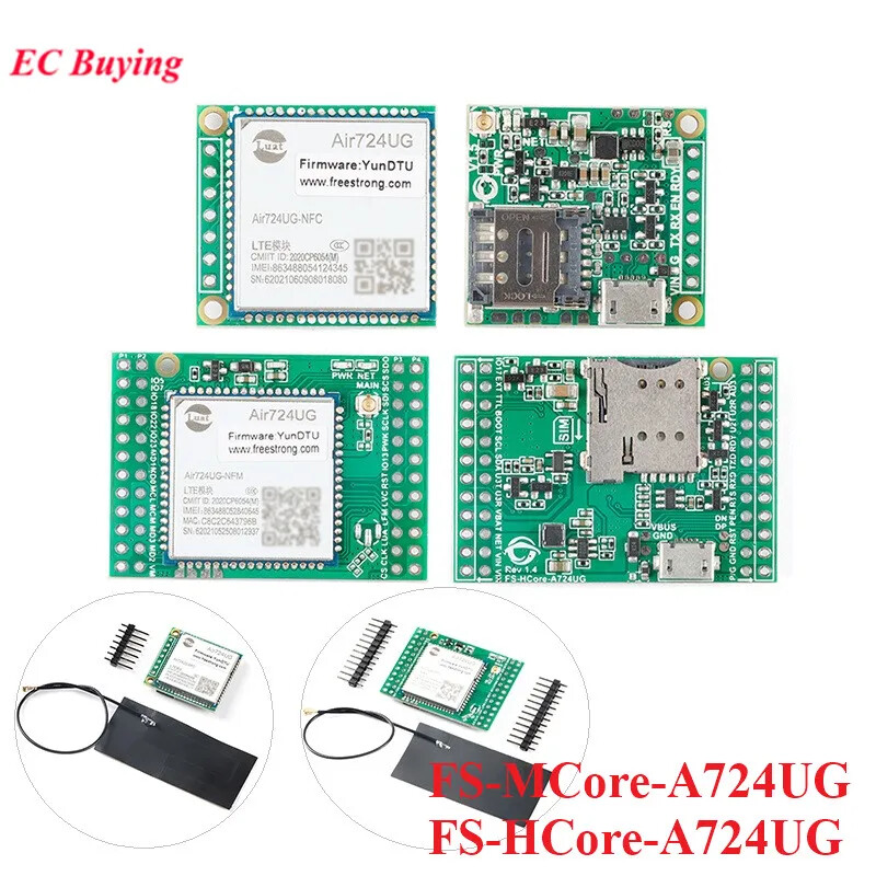 Air724UG 4G Cat.1 IoT Module Core Board LTE Wireless STM32 MQTT Support-image