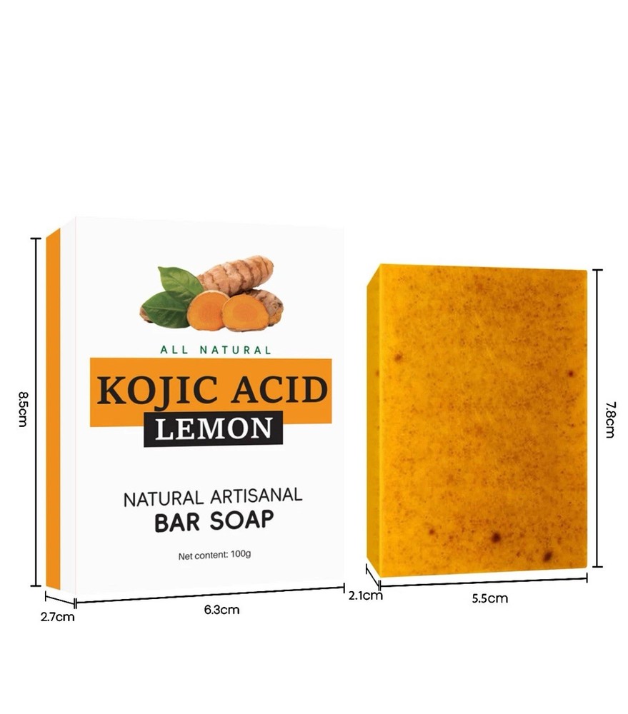 2PCS Tumeric Soap Skin Whitening Dark Spots lightening Acne Brightening Turmeric