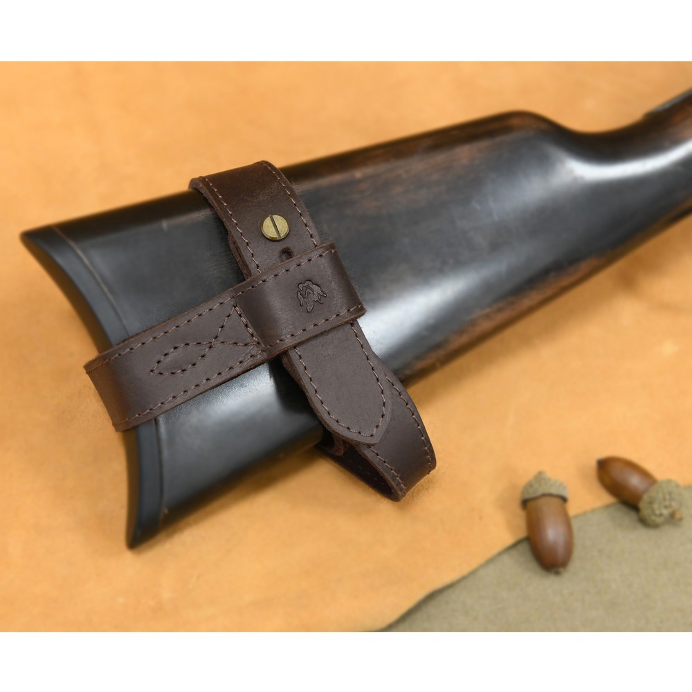 Wayne's Dog Leather Rifle No Drilling Harnessed Butt Holder Shotgun Sling Mount