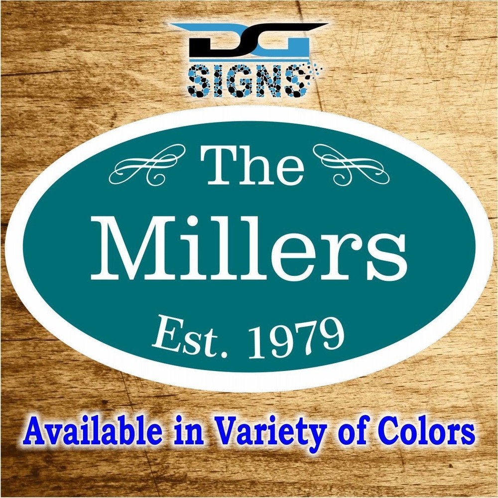 3007 Personalized Home Address Decorative Custom Plaque 12 x 7 Aluminum Sign