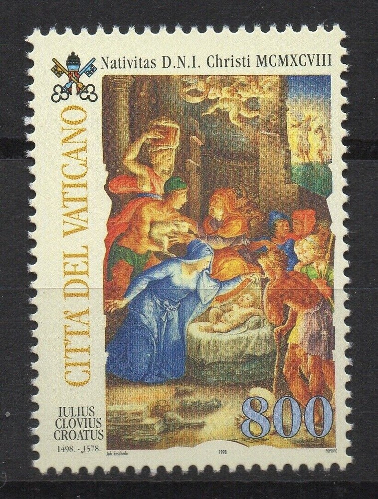 1998 Vatican Christmas Stamp SC #1088 MNH Mint Never Housed