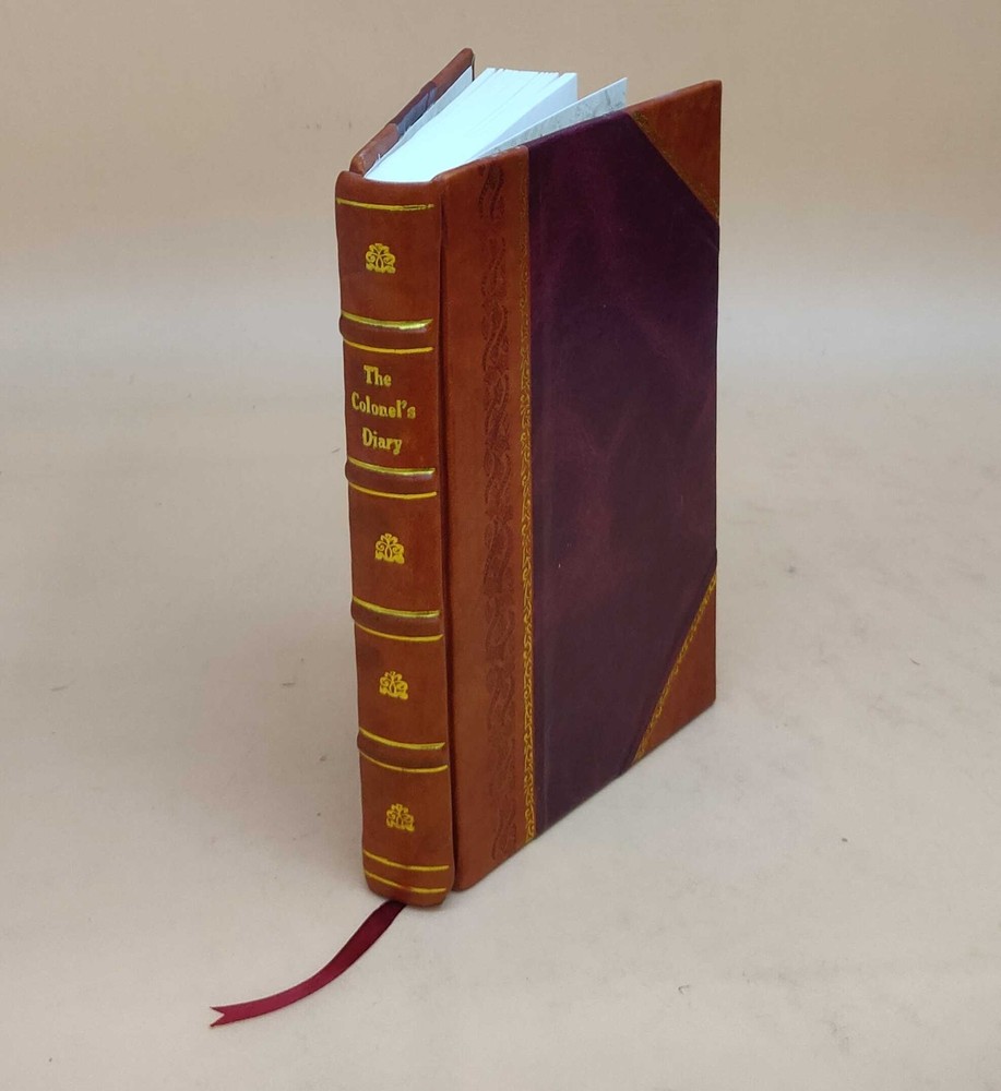Colonels Civil War Diary Leather Bound Historical Journals