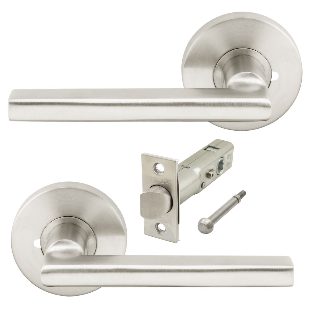 INOX RA243L462 Sunrise Privacy Door Lever Set - Stainless Steel
