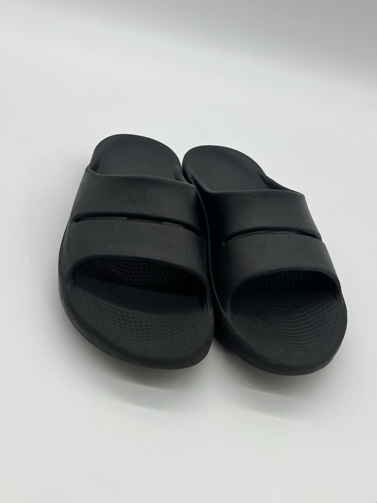 OOFOS OOahh Recovery Men’s Size 11 Sandals Sport Slide On Black