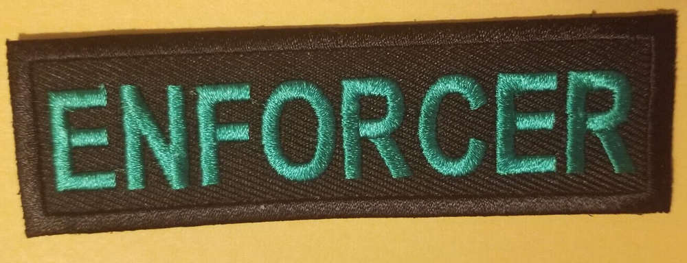 ENFORCER Club Officer Embroidered Patch Worldwide shipping
