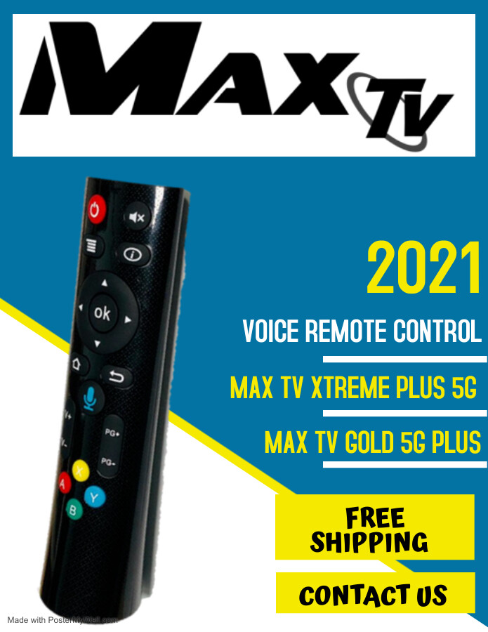 Voice Remote for MAX TV XTREME PLUS 5G & MAX TV GOLD 5G PLUS  -image