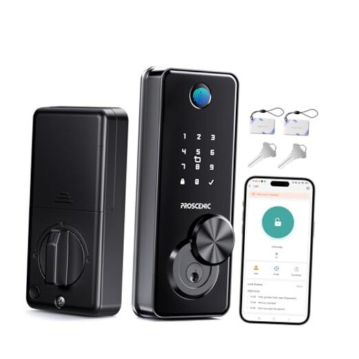 L60 Smart Lock Zinc Alloy IPX5 Weatherproof Fingerprint Keyless Entry Door Lock