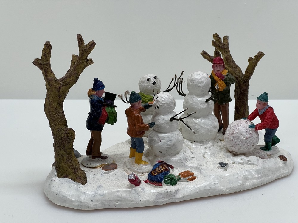 Lemax Snowman Table Accent Figurine Family Set 2009 #93769