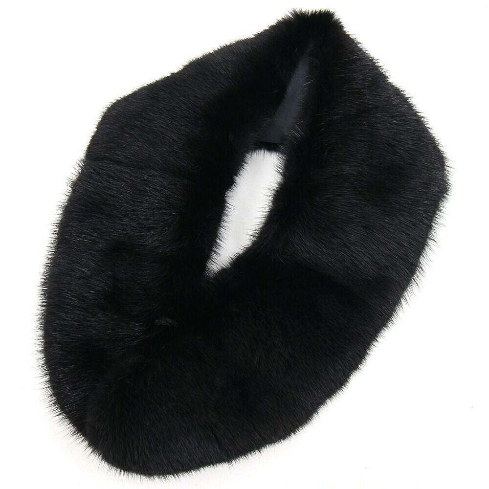 Mink Tippet Black Mink Collar Snood Women's  