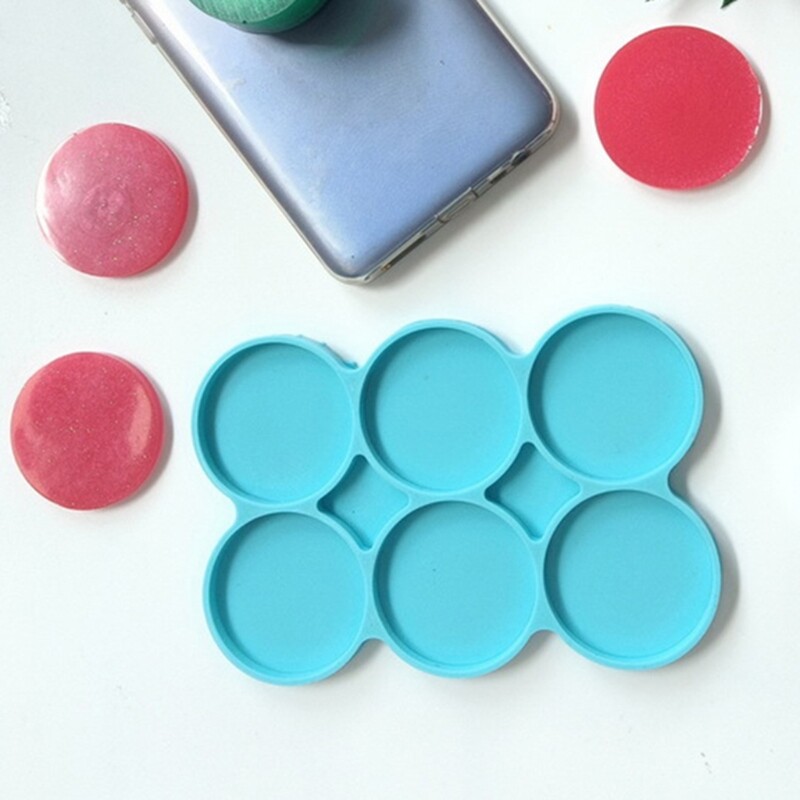 Round Coasters Resin Mold Round Silicone DIY Tabletop Ornament DIY