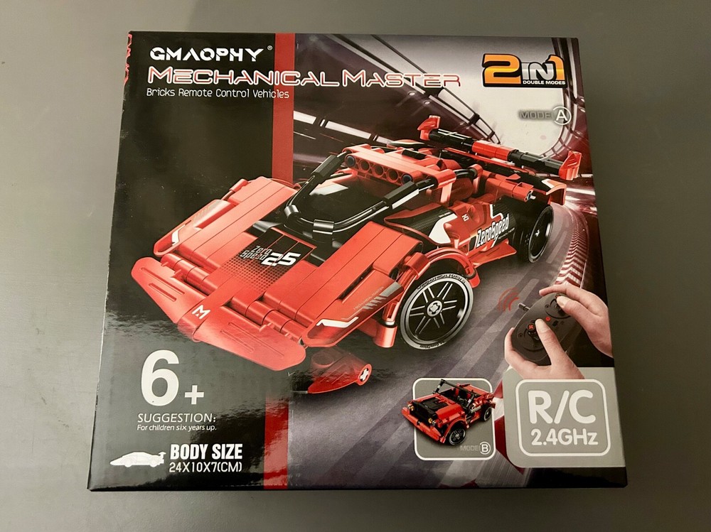 GMAOPHY Mechanical Master 2 In 1 Remote Control Racing Car Building Blocks Kit