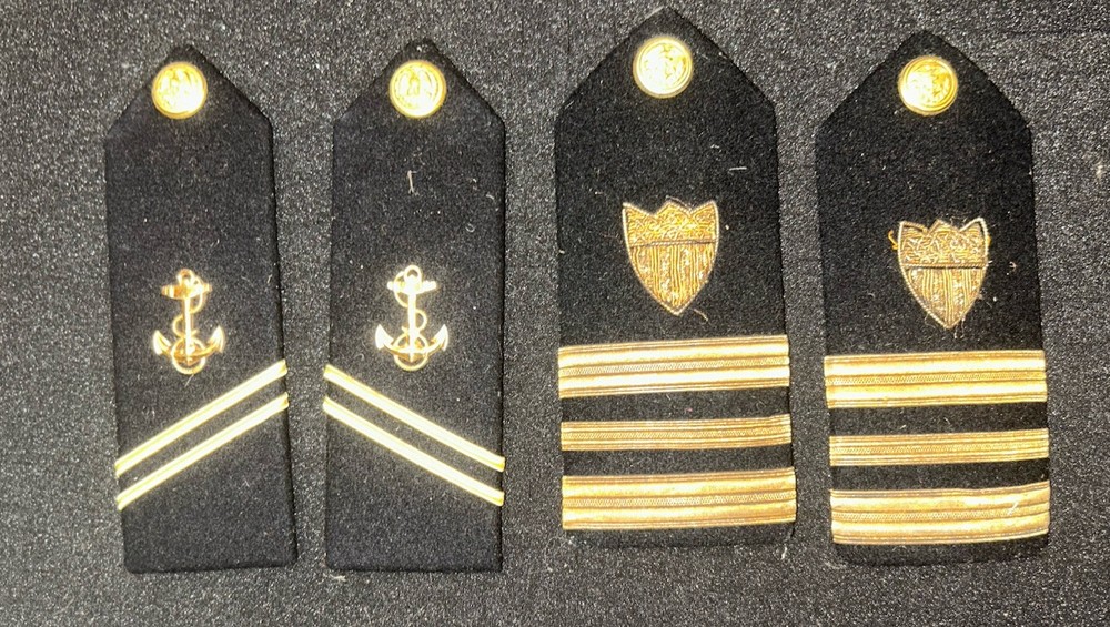 Vintage Hilborn Hamburger US Naval Academy Epaulets Military Collectible