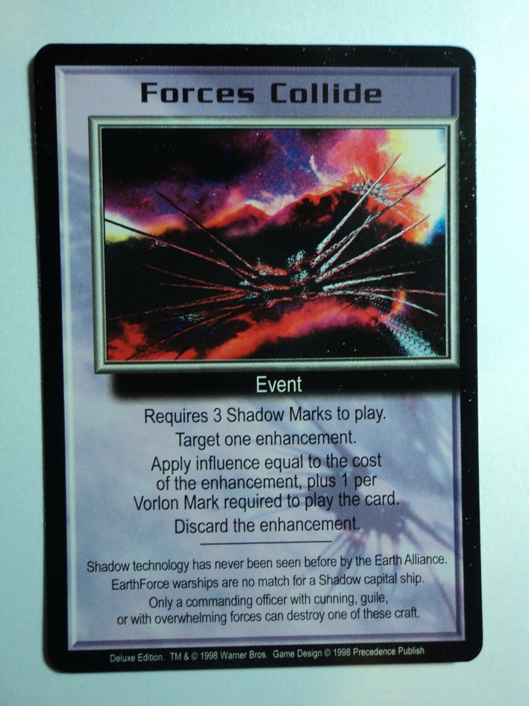1998 Babylon 5 CCG Deluxe Edition Rare Card Forces Collide