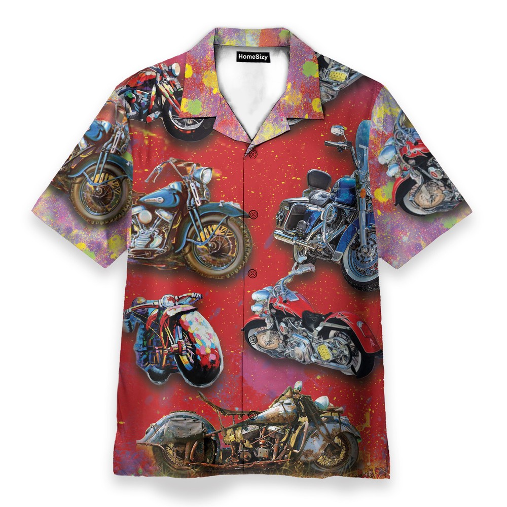 Motobike Mens Buttons Up Shirts   Hawaiian Shirt