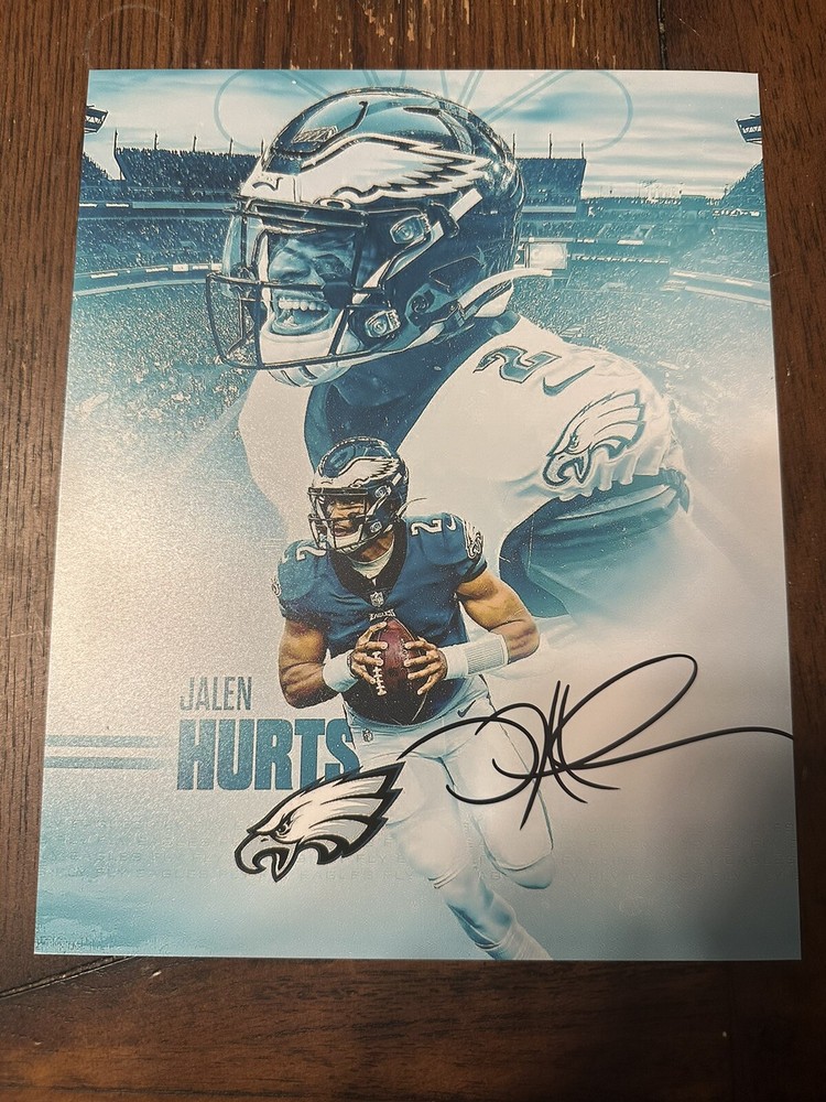 Jalen Hurts Philadelphia Eagles Autographed 8x10 Photo W/ COA