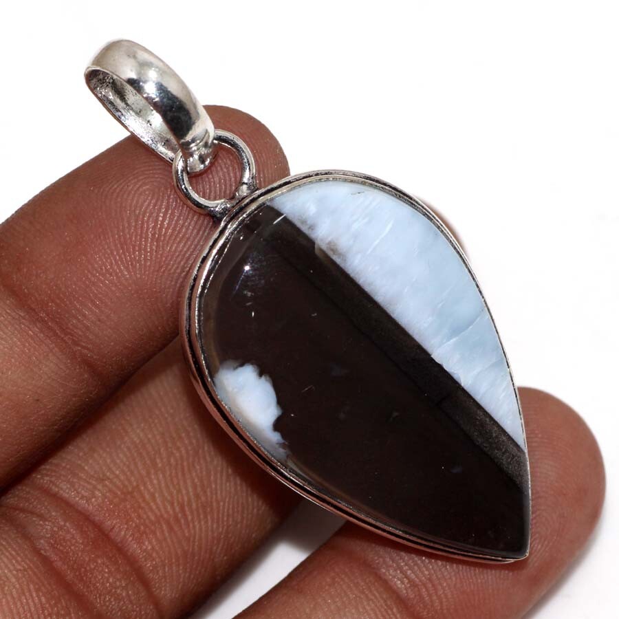 Owhyee Blue Opal, Pendant | Handmade Gift Size 2