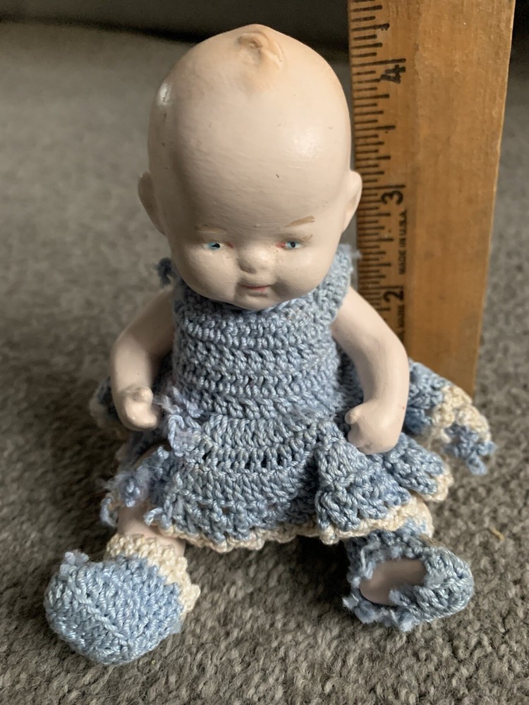 Antique Little Baby Doll Japan ? Jtd Limbs Bisque So Adorable Buy Now 5”-image