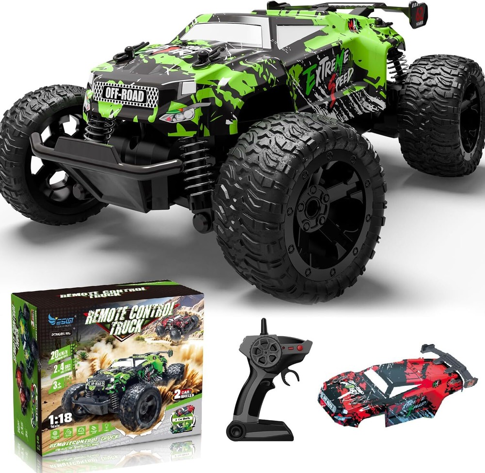2.4Ghz RC Monster Trucks for Boys Age 4-7 & 8 Remote Control Car for Boys 4-7