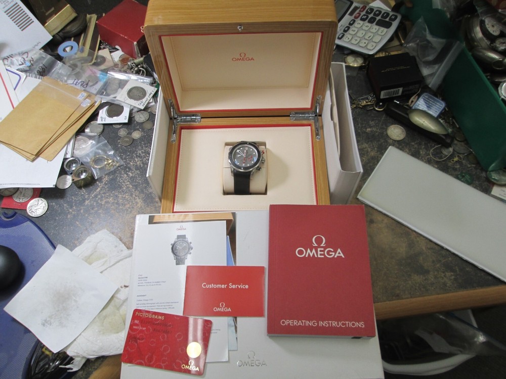 Omega Seamaster Diver 300m ETNZ Titanium 44mm Automatic Men's Watch with Box & Papers
