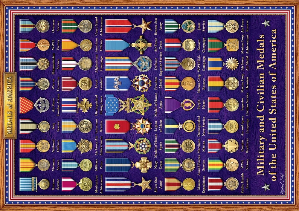 - Michael Fishel - Medals of America - 500 Piece Jigsaw Puzzle for Adults Cha...