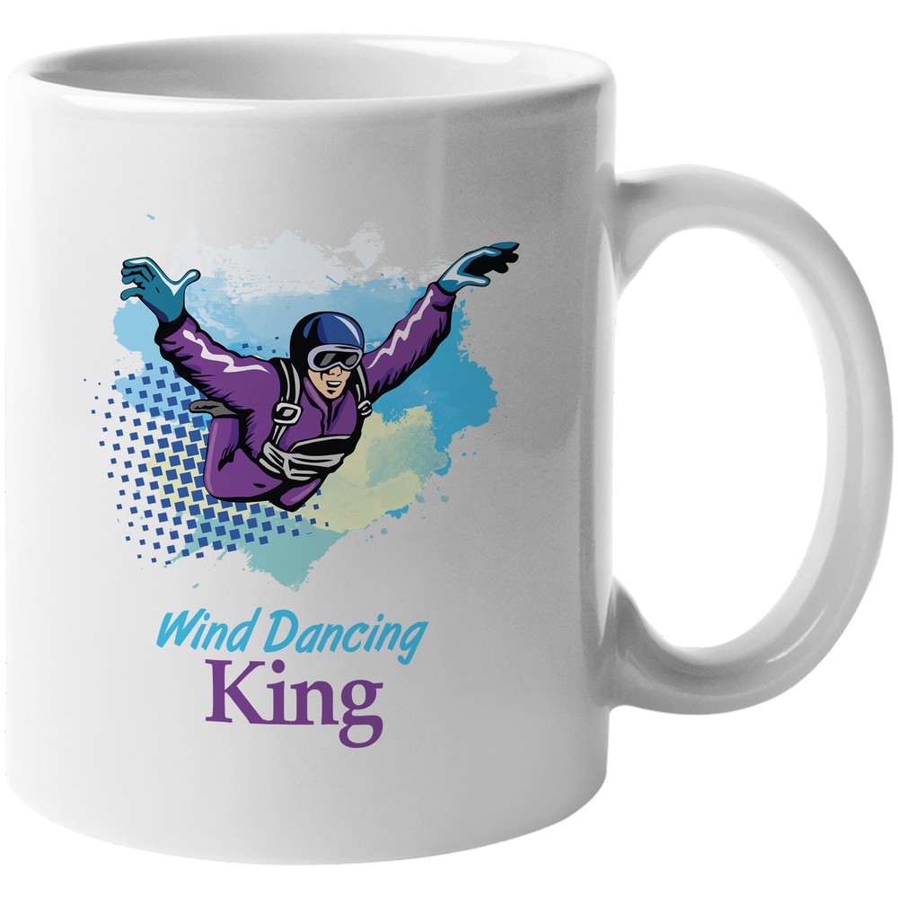 Wind Dancing King. Skydiving, Skydive or Skydiver Coffee & Tea Gift Mug