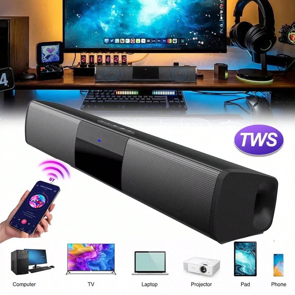 Dazone Surround Sound Bar Speaker System Wireless Bluetooth Subwoofer  For TV/ P