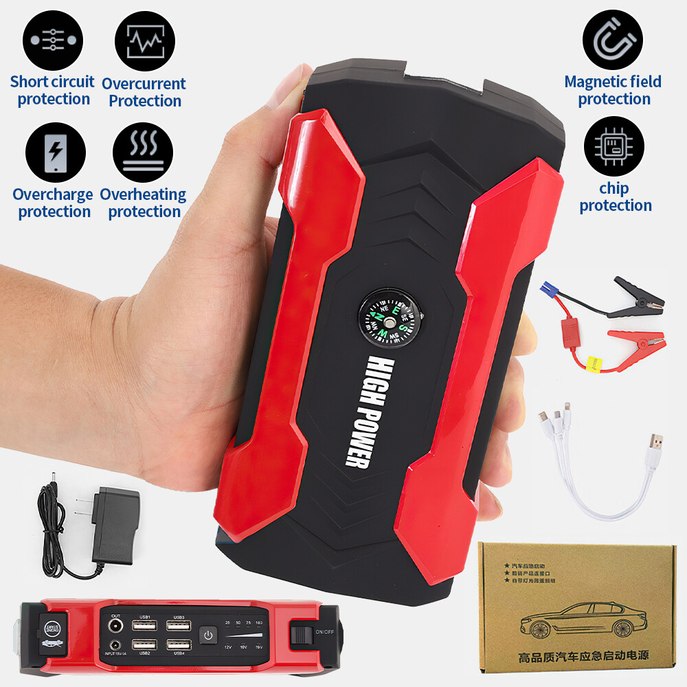 99800mAh Car Jump Starter Booster Jumper Box Power Bank Battery Charger Portable