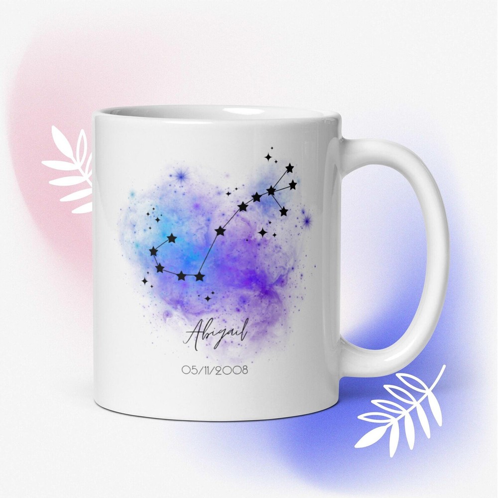Custom Scorpio Zodiac Constellation Mug - Personalized Gift
