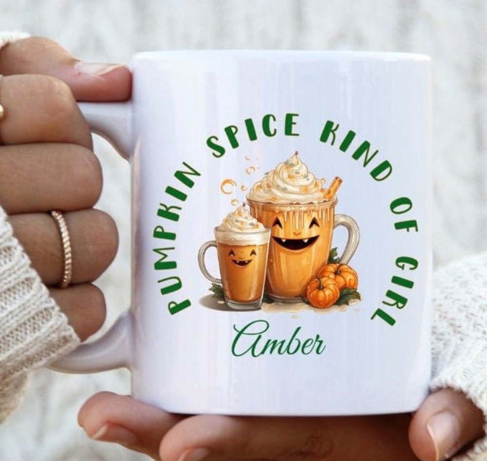 Pumpkin Spice Personalized Mug for Coffee Lovers