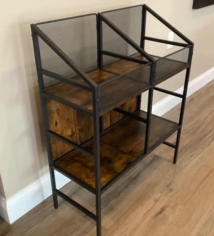 200 LP Vinyl Record Storage Holder Rack Wooden Display Table For Album Books New