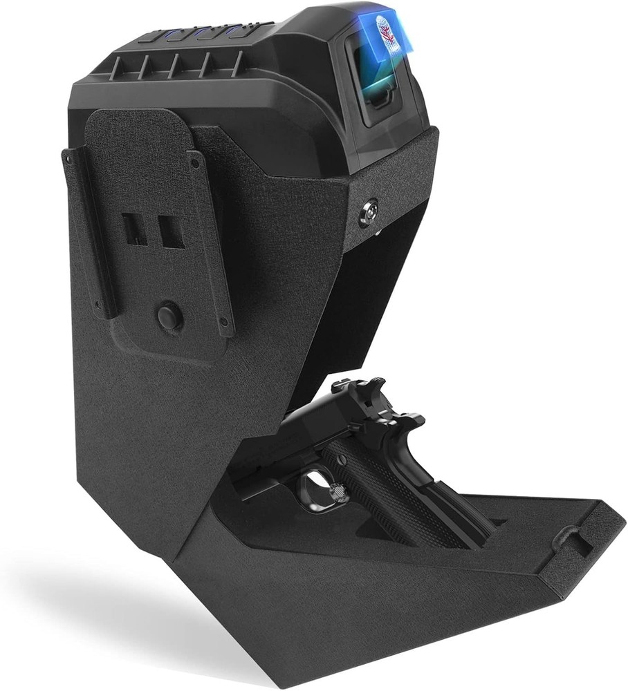 Drop Down Vault with Biometric Finger Vein Lock Fast Auto-Open Secure Storage-image