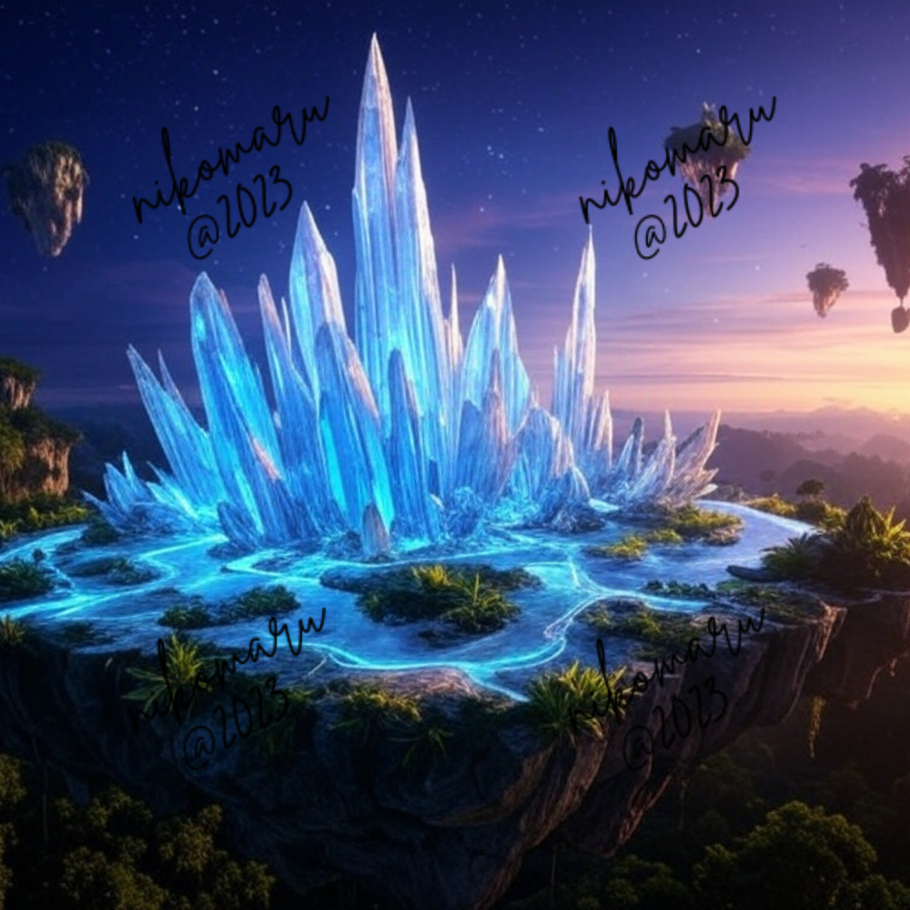 Crystal Planet 2 Digital Art Desktop Wallpaper Background Image-image