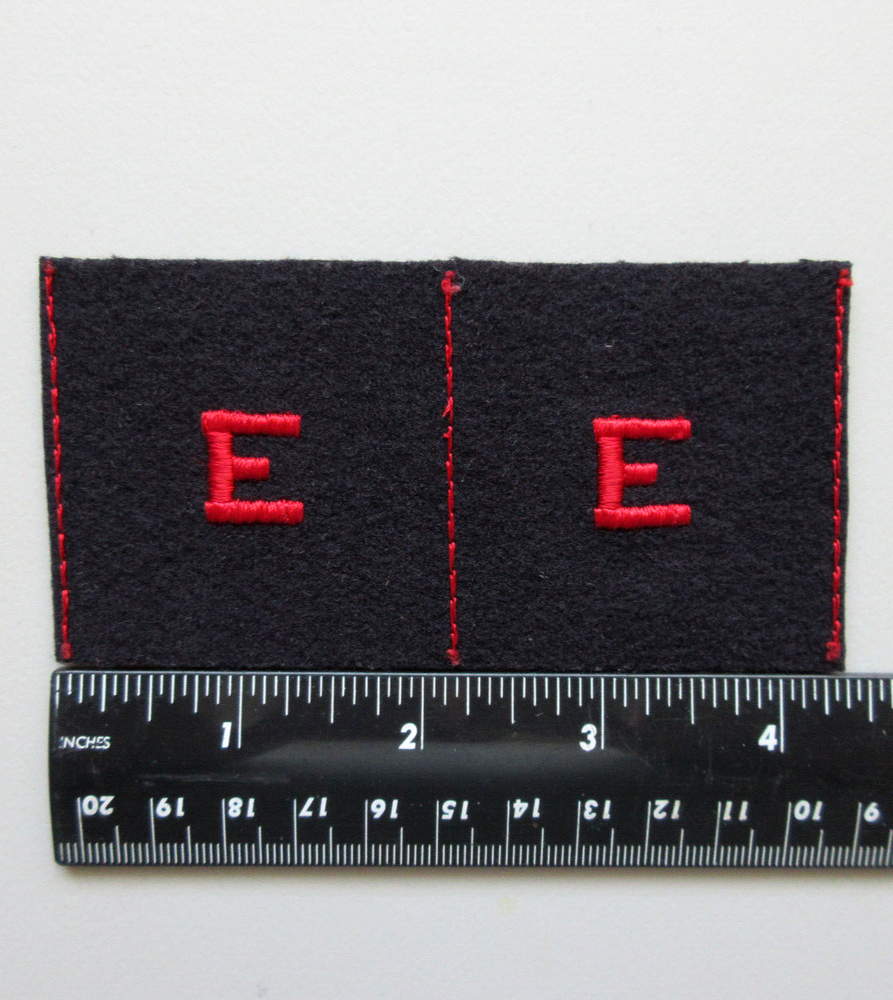 U.S. Navy Battle E Award Red Black Rate Insignia Military Patch