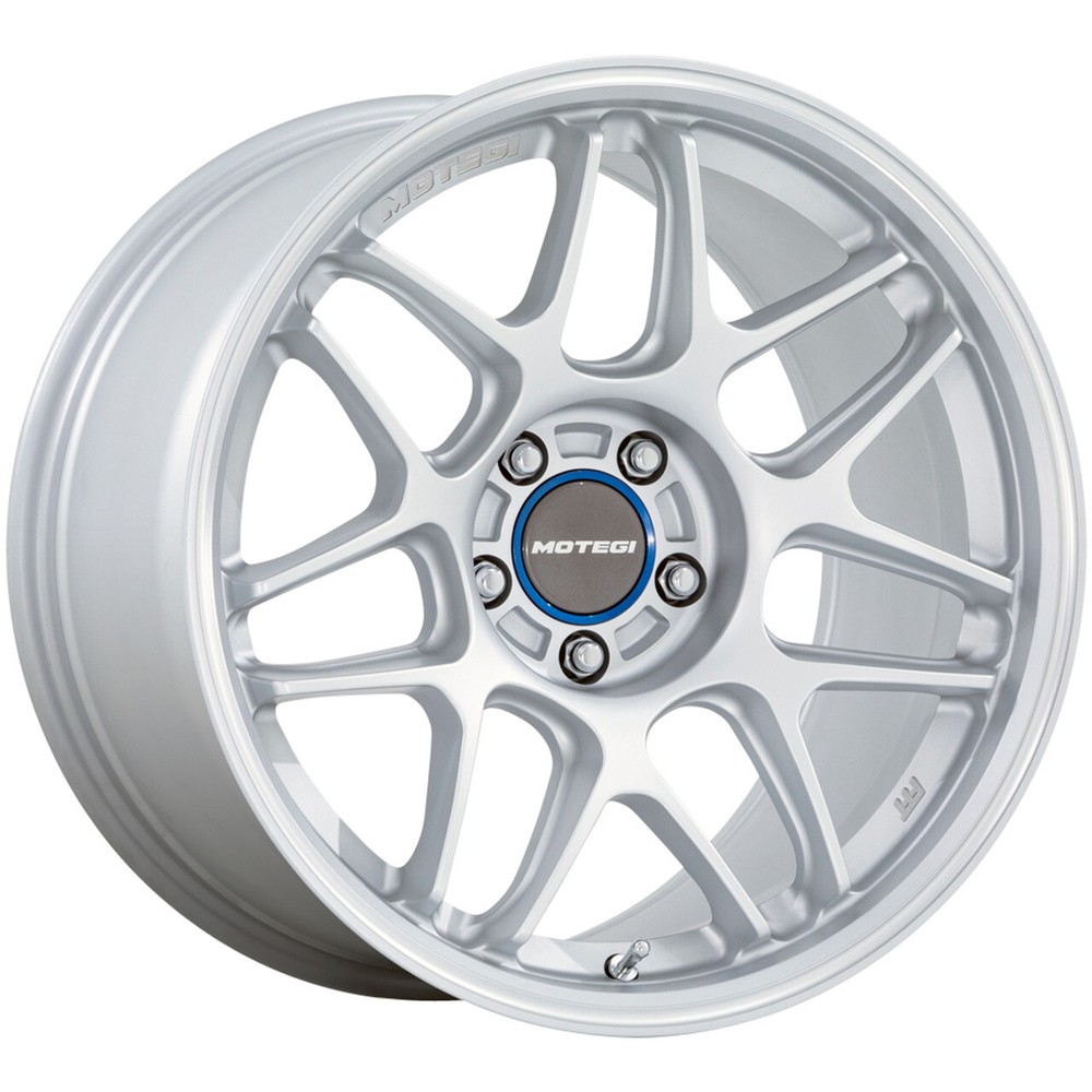 18x8.5 +35 F, 18x9.5 +40 R, Motegi MR158 Tsubaki 5x4.5 Silver Wheels (Set of 4)