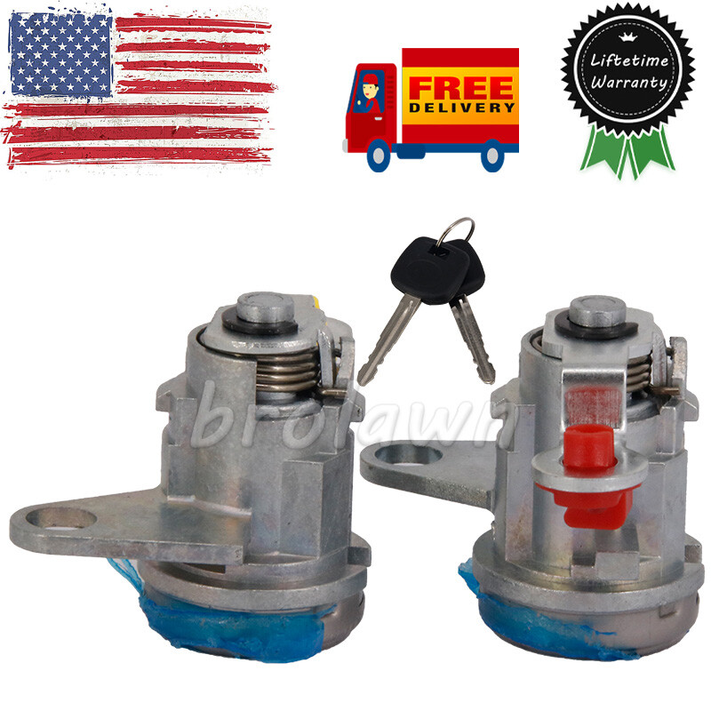 LH & RH Door Lock Cylinder Set With Keys DL-111R DL-111L For 1996-00 Toyota RAV4