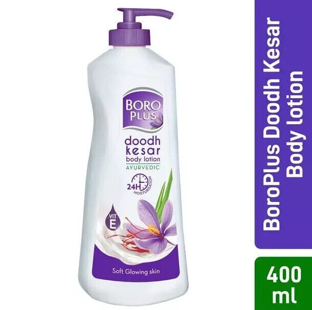 BoroPlus Doodh Kesar Ayurvedic Body Lotion For Soft Glowing Skin 400 ml