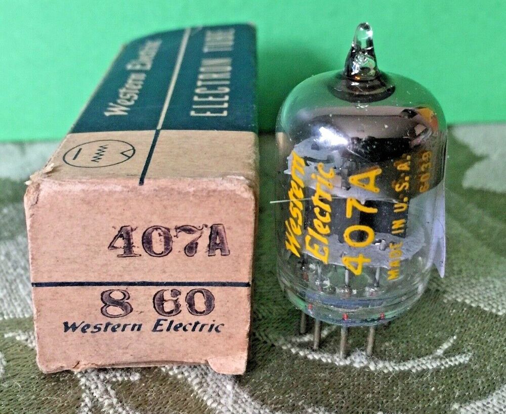1960 Vintage Western Electric 407A Vacuum Tube VS & B