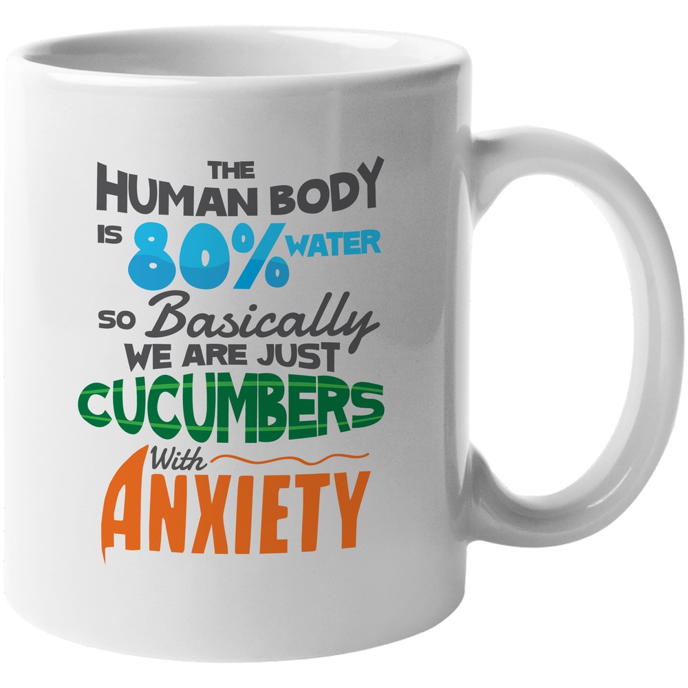 The Human Body Is 80% Water Funny Science Joke Meme Coffee & Tea Gift Mug