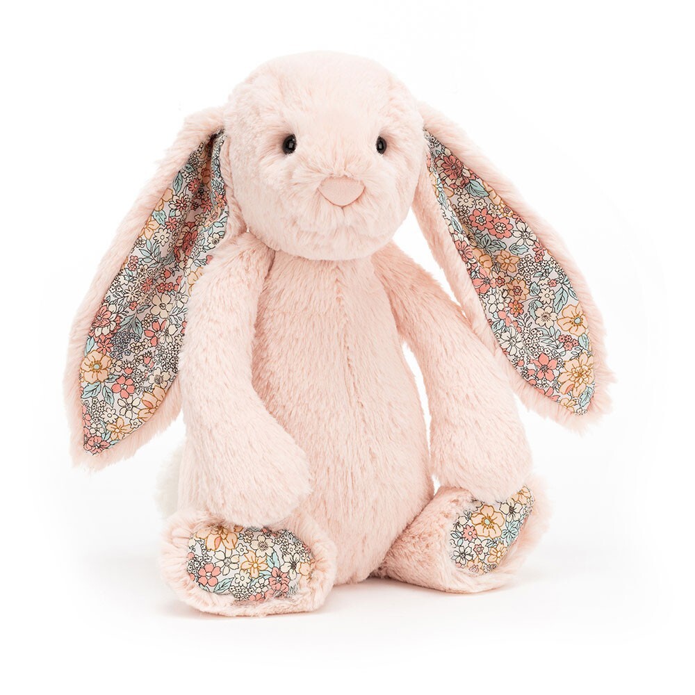 Jellycat Blossom Blush Bunny 31 cm Fluffy Stuffed Soft Plush Toy New with Tags