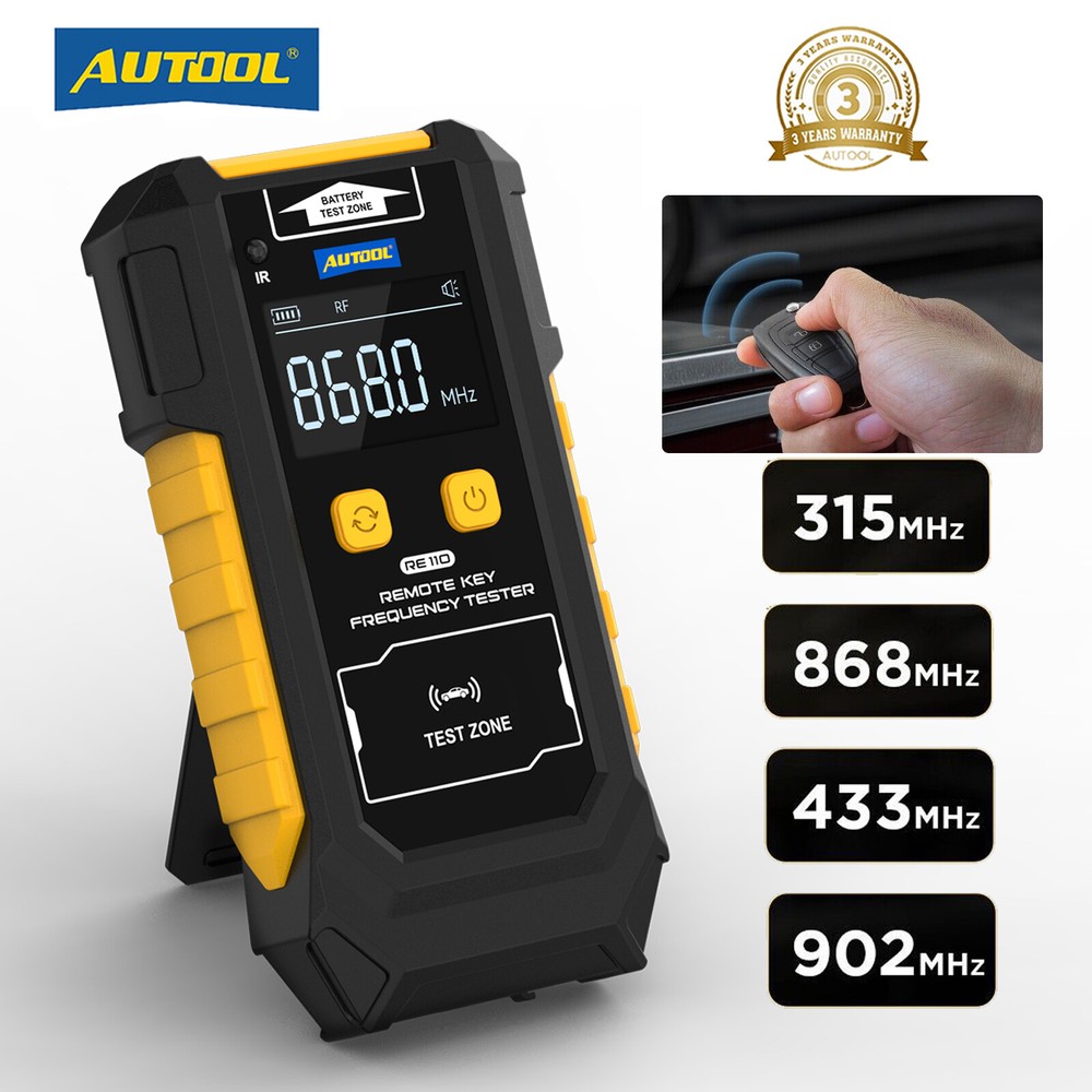 Remote Key Frequency Tester Tool Digital Key Fob Infrared Signal Remote Detector