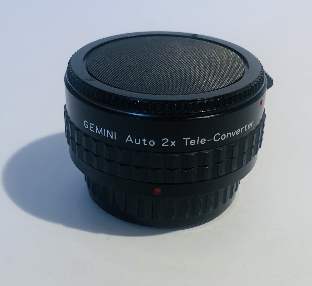 Gemini Auto 2x Teleconverter for Pentax K Mount Lens with Front & Rear Caps  