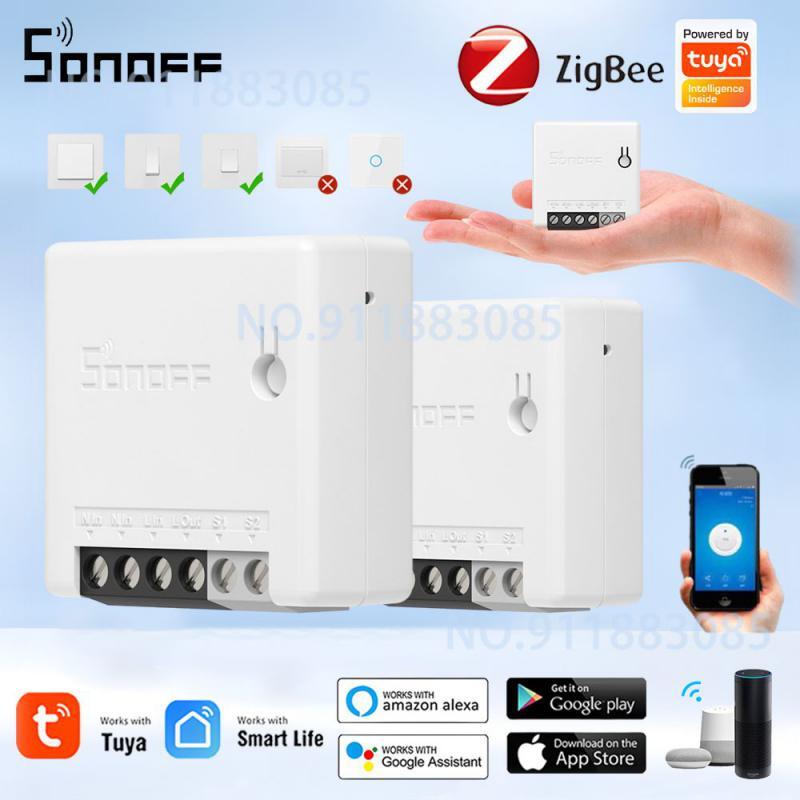 SONOFF ZBMINI Zigbee DIY Smart Switch 2 Way Control Relay Breaker Module Smart H