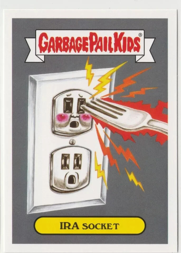 Vintage GPK Ira Socket #7b Adam-geddon 2017 Garbage Pail Kids Card