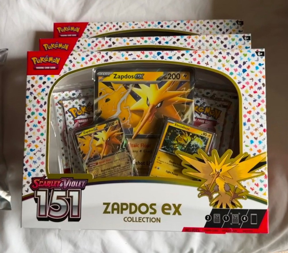 Pokemon TGC S&V 151 Zapdos ex Collection Box New and Sealed X 1 FAST SHIP 💨✅