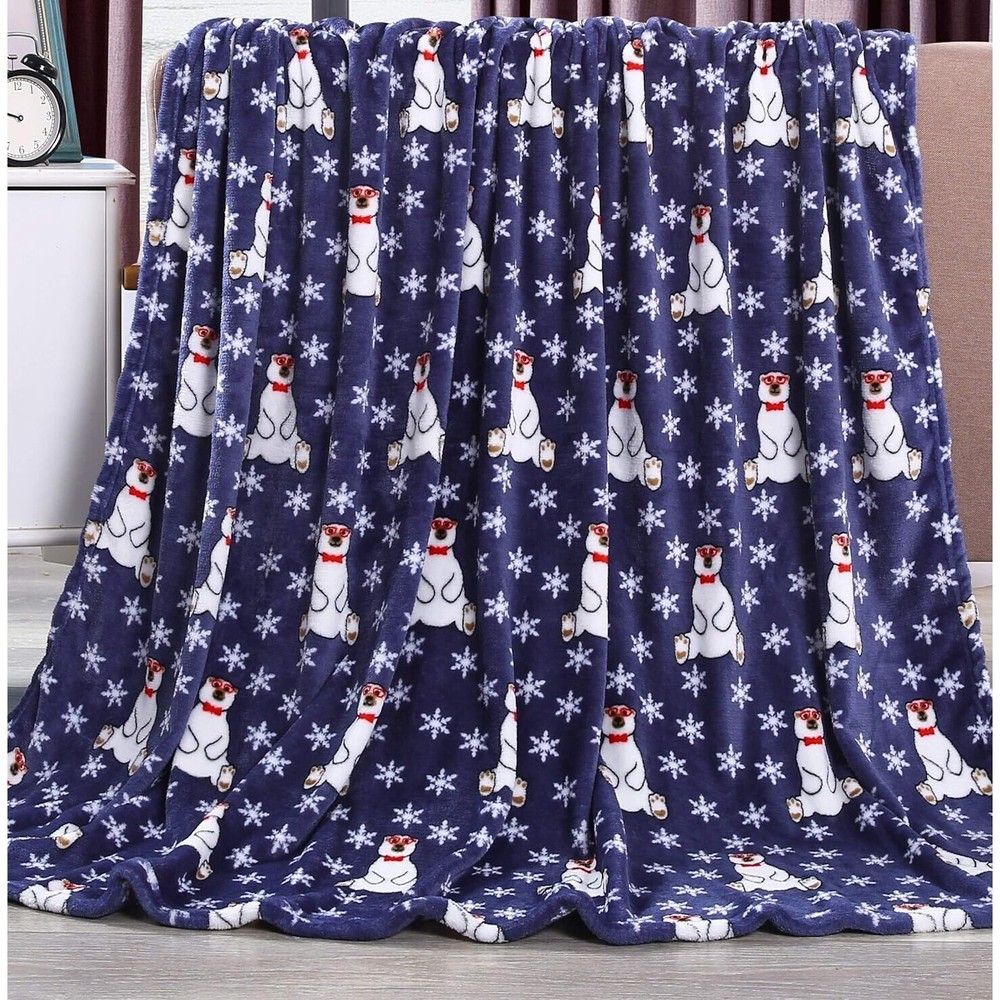 Velvet Touch Holiday Throw Fleece Blanket (50